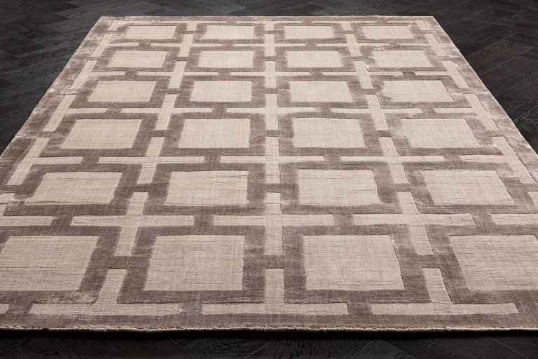 Индийский ковёр из арт-шёлка и хлопка — EATON RUG