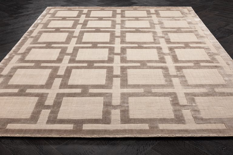 Индийский ковёр из арт-шёлка и хлопка — EATON RUG