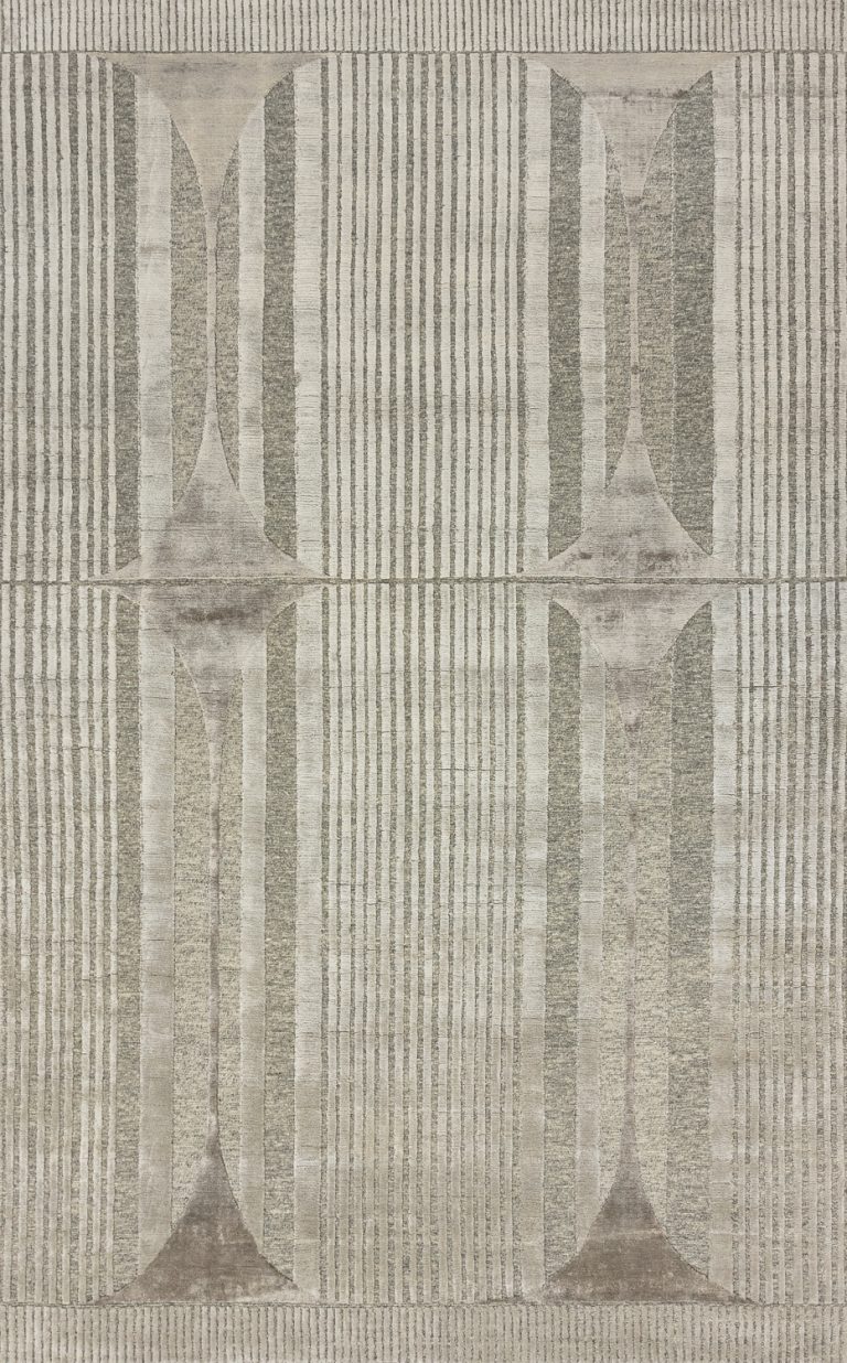 Индийский ковёр из шерсти, хлопка и бамбукового шёлка — ART DECO RUGS