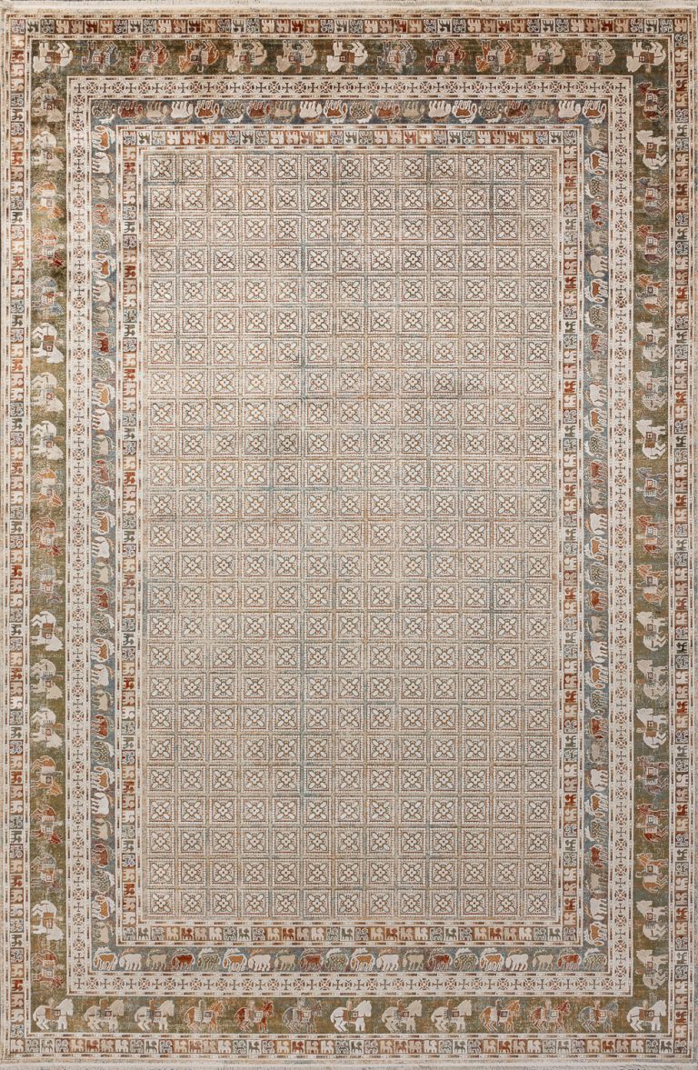 Турецкий ковёр из шёлка и вискозы — KIRMAN ANTIQUE