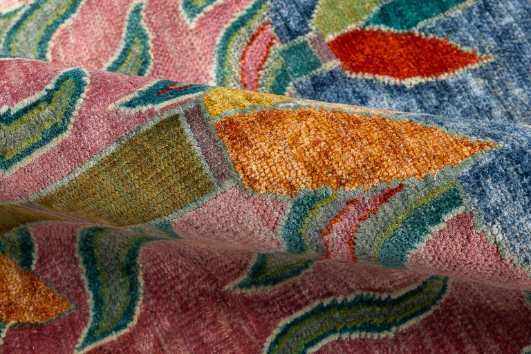Индийский ковёр из шерсти, шёлка и льна — VINTAGE SILK