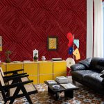 Обои Coordonne — Kaleido-Bamboo Scarlet A00422 (коллекция Woodcraft)