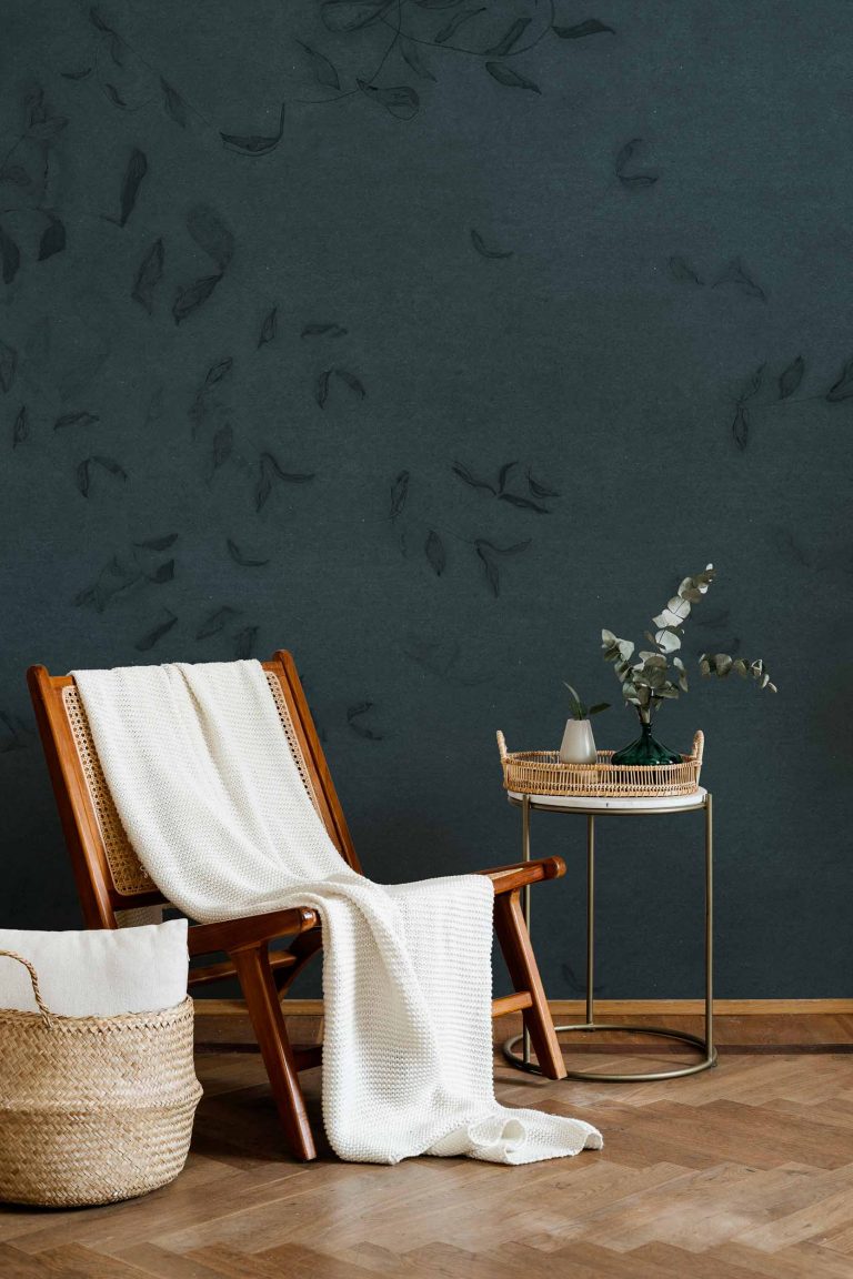 Обои Coordonne — Leaves reflection Blue A00942 (коллекция Central Saint Martins – Rest Time)