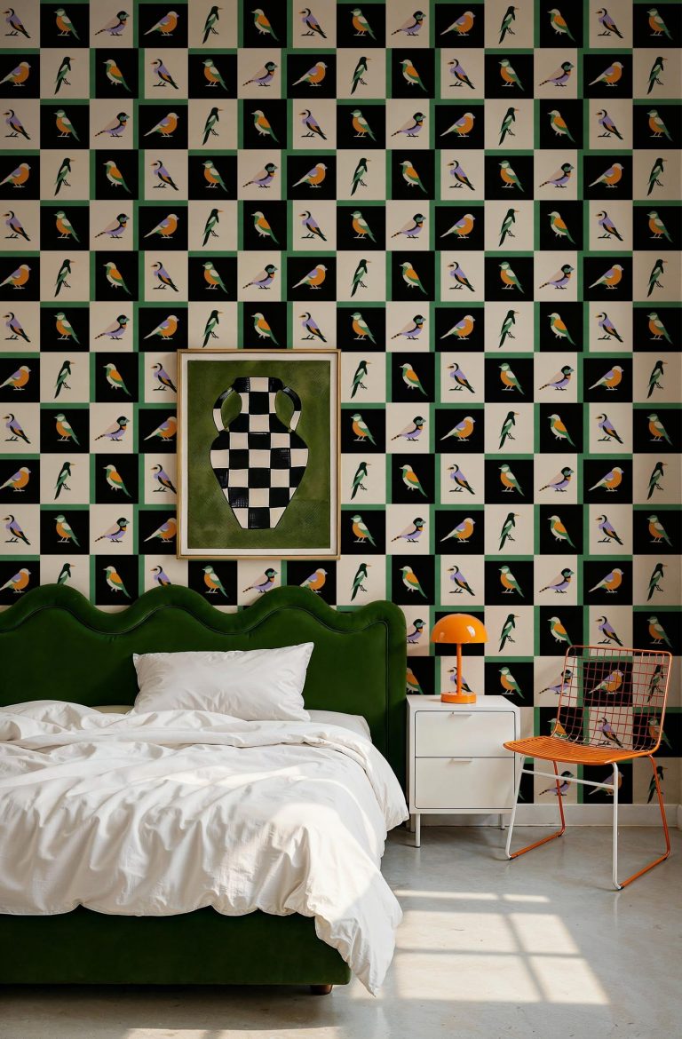 Обои Coordonne — Like a Bird Noir C00133 (коллекция Coco Davez Colortherapills)