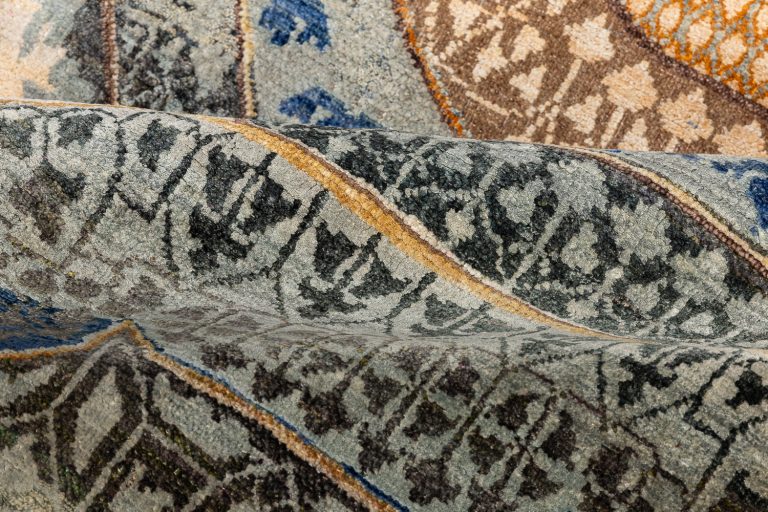 Индийский ковёр из шёлка, шерсти и хлопка — VINTAGE SILK