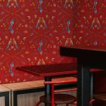 Обои Coordonne — Metaphoric birds Red A00930 (коллекция Central Saint Martins – Rest Time)
