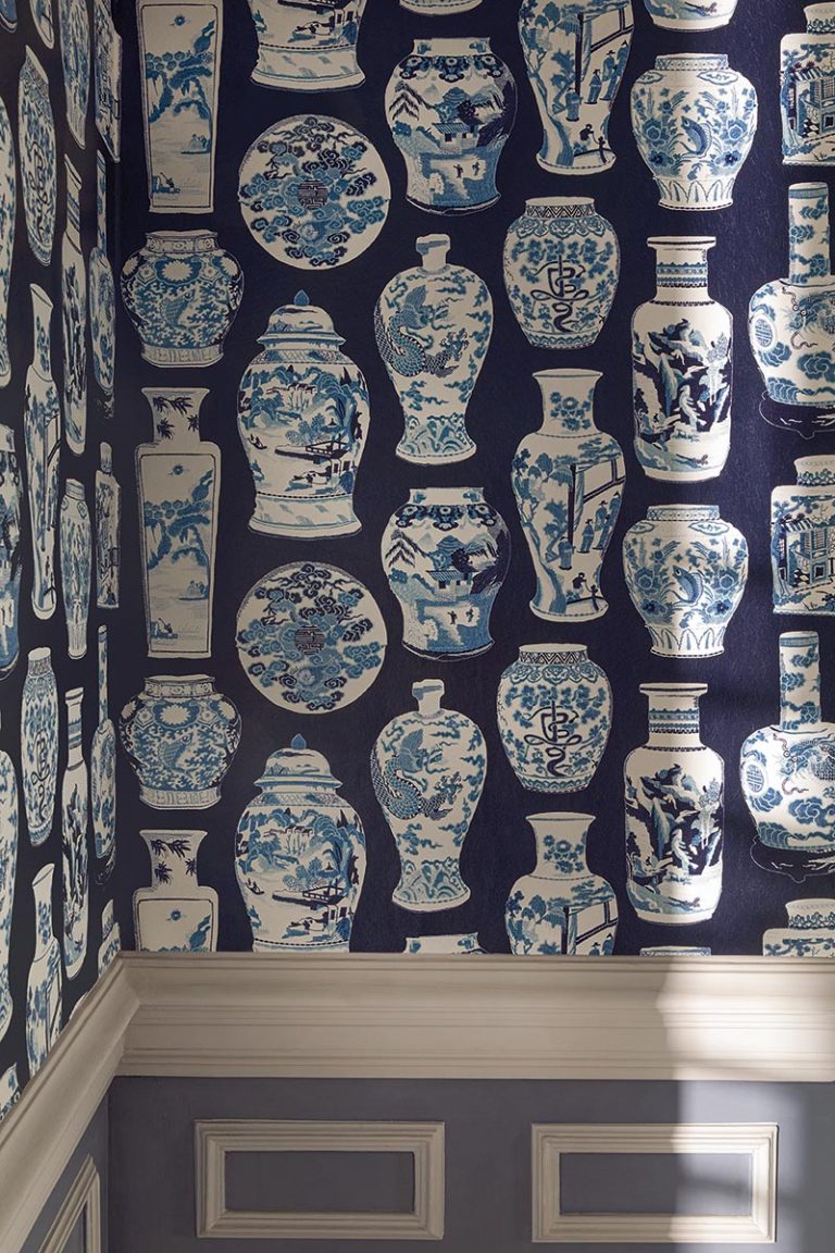 Обои — Pierre Frey — QINGHUA PETIT Indigo — FP045001