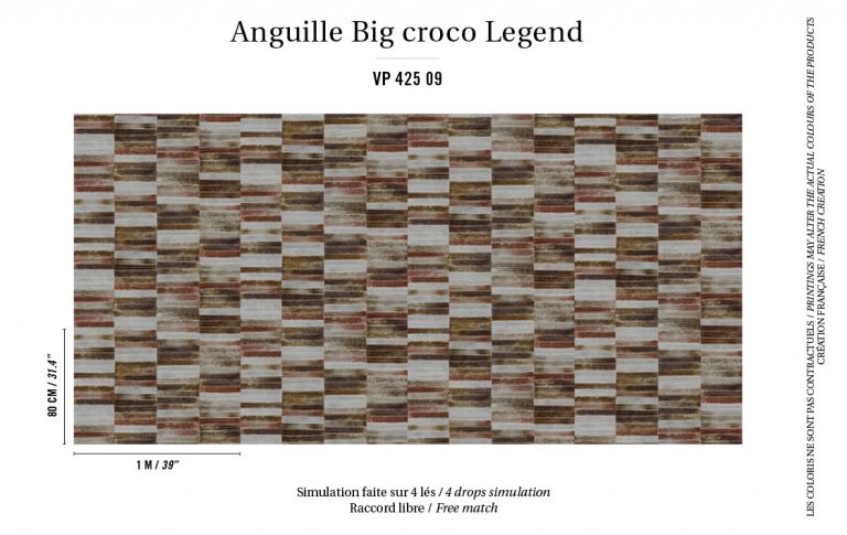 Обои Elitis — Legend VP 425 09 (Коллекция Anguille Big croco Legend )