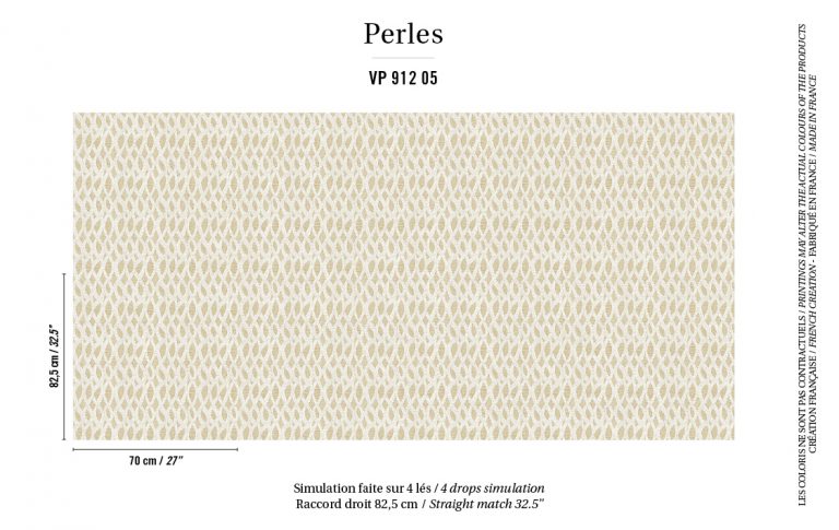 Обои Elitis — Topaze VP 912 05 (Коллекция Perles )