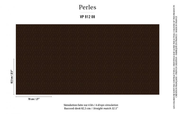 Обои Elitis — Topaze VP 912 08 (Коллекция Perles )
