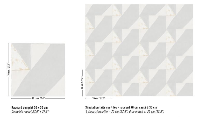Обои Elitis — Composition TP 330 01 (Коллекция Voiles de papier )