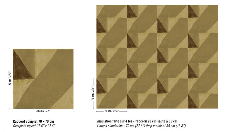 Обои Elitis — Composition TP 330 04 (Коллекция Voiles de papier )