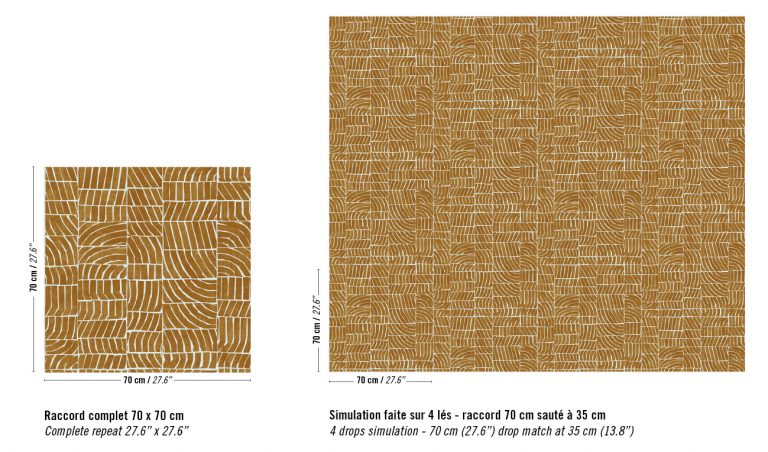 Обои Elitis — Ondes TP 328 04 (Коллекция Voiles de papier )