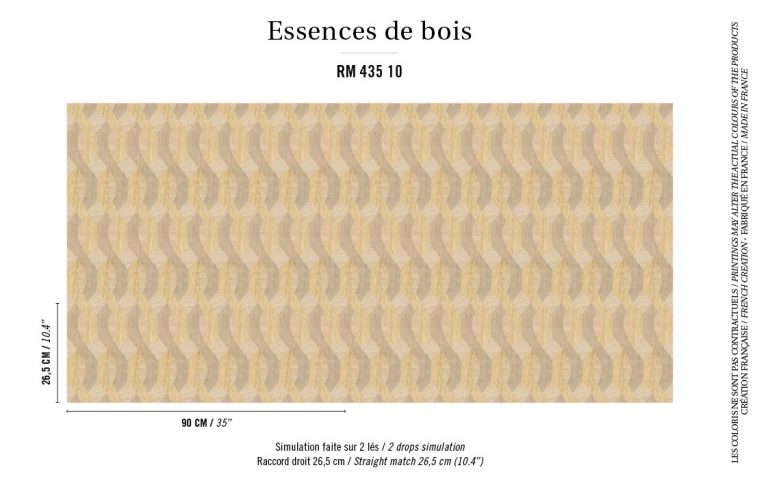 Обои Elitis — Nappees RM 435 10 (Коллекция Essences de bois )
