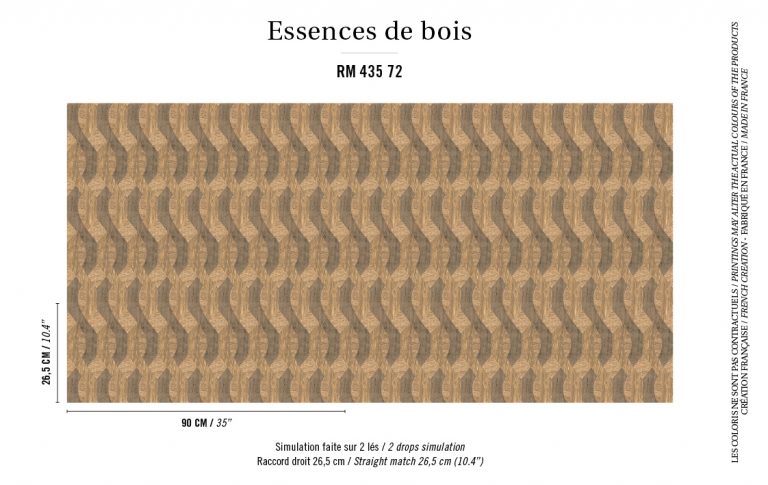 Обои Elitis — Nappees RM 435 72 (Коллекция Essences de bois )