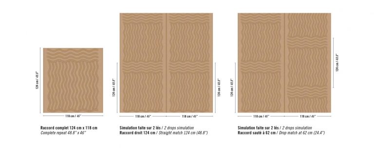 Обои Elitis — Wave flanelle RM 1055 05 (Коллекция Forms )