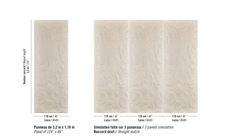 Обои Elitis — Colosse fruitier lin RM 1091 01 (Коллекция Le jardin d’Aloes )