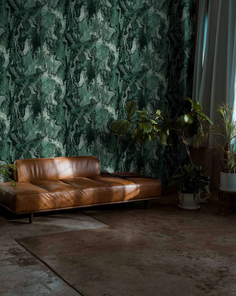 Обои Coordonne — Timeless stones Green A00923 (коллекция Central Saint Martins – Rest Time)
