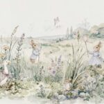Обои Coordonne — Bunnies — Indigo — D00340