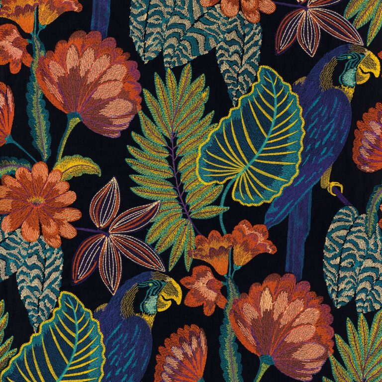 Ткань Casamance — Arapsodie — Noir de lune multico — 47130377