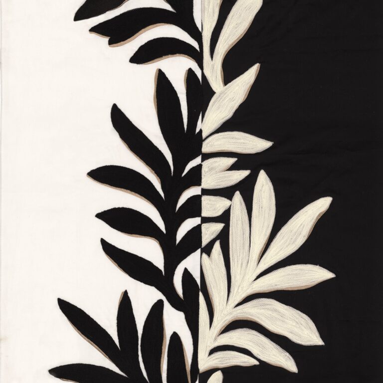 Ткань Casamance — Sophora — Blanc / noir de lune — 31550155