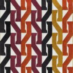 Ткань Casamance — Monogramme — Garance / pourpre — 32560423