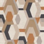 Ткань Casamance — Decoupage — Beige anthracite — 45670111