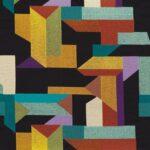 Ткань Casamance — Polychromie — Acajou acier — 45900321