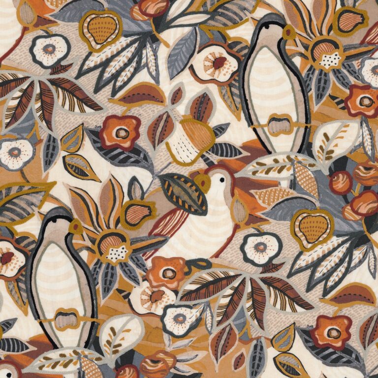 Ткань Casamance — Pico bonito — Mordore/gris — 45090175