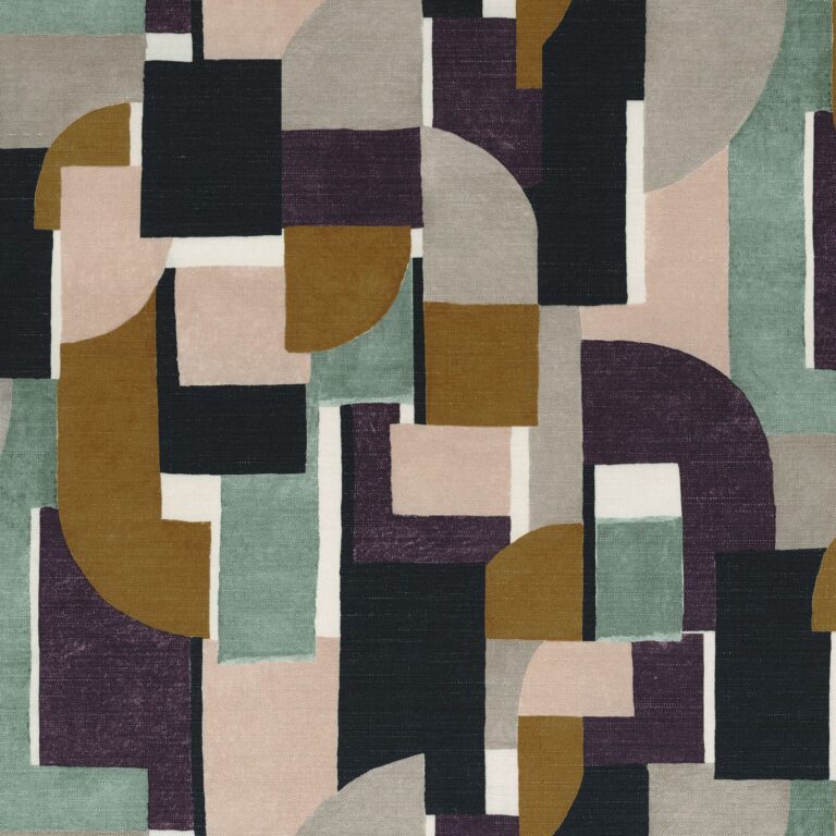 Ткань Casamance — Montsouris — Violet/celadon — 45110342