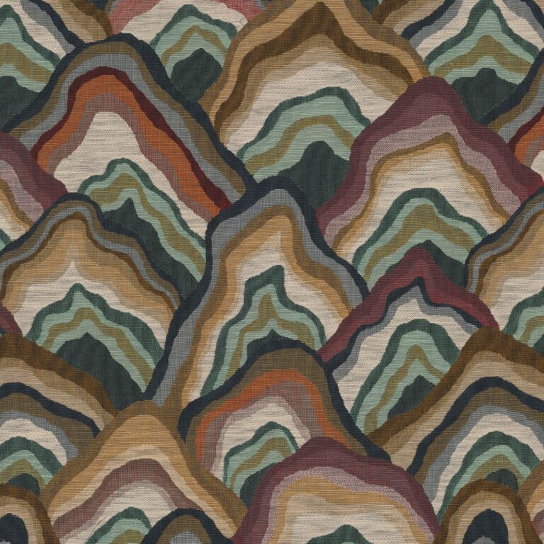 Ткань Casamance — Baru — Celadon/pourpre — 45280233