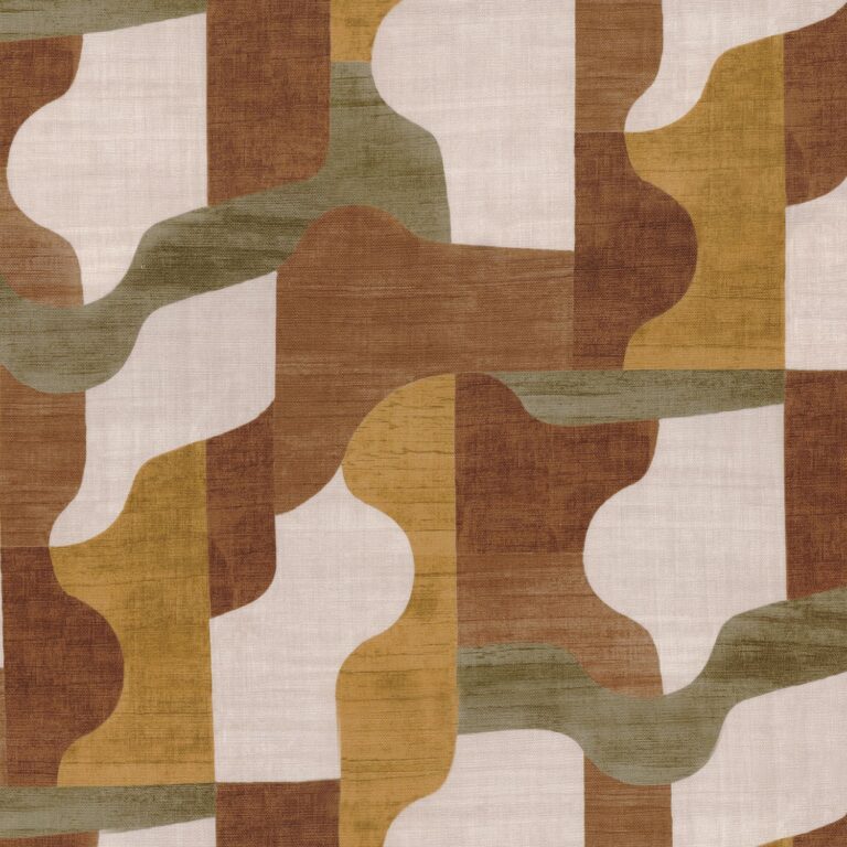 Ткань Casamance — Belle époque — Ocre orange terreux — 10590234