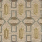Ткань Casamance — Tali — Bleu glacier / jaune beurre — 83440123