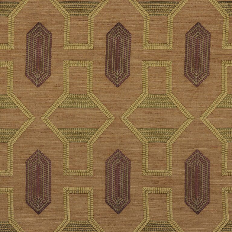 Ткань Casamance — Tali — Kaki / lie de vin — 83440320