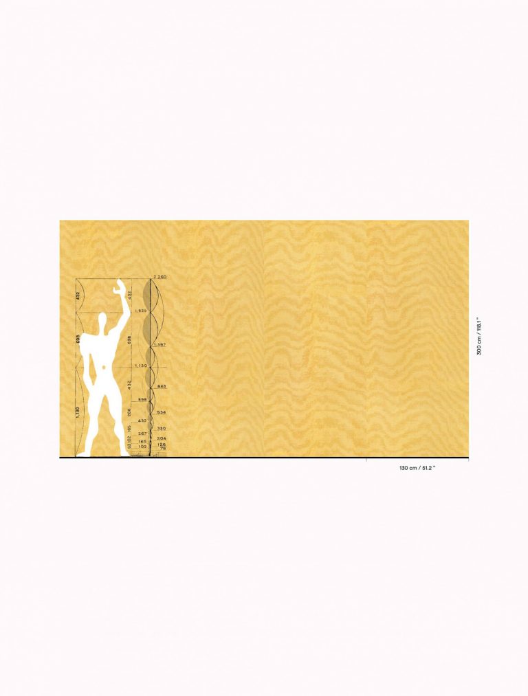 Обои — Dedar — Moire Chanvre Wall frangipane — 02D2400200011