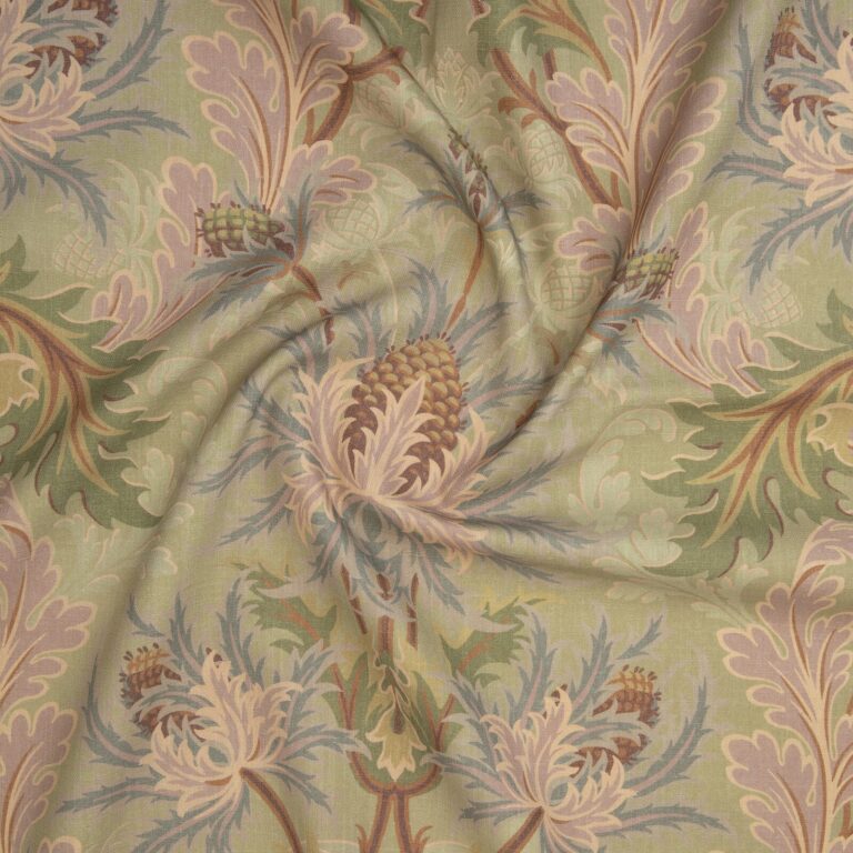 Ткань House of Hackney — Aquifolia Cotton Linen — Apple