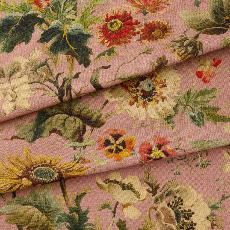 Ткань House of Hackney — Avalon Cotton Linen — Puce Pink