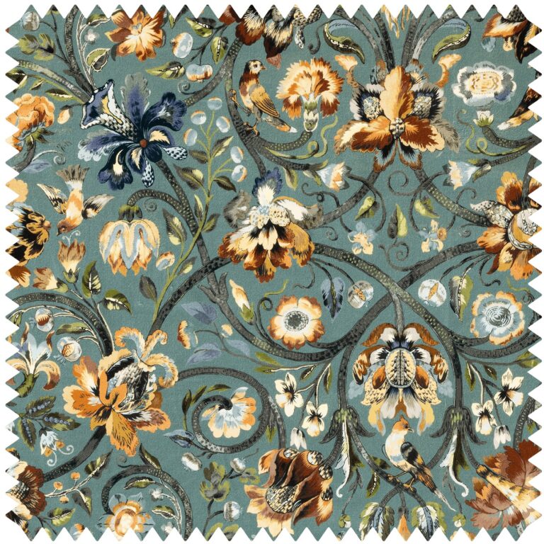 Ткань House of Hackney — Gaia Velvet — Prussian Blue