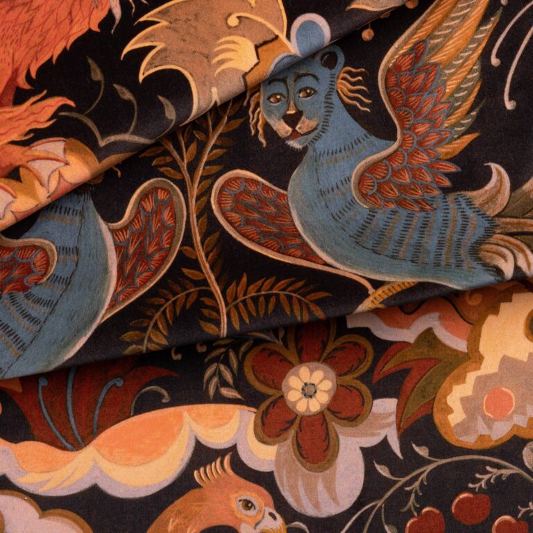 Ткань House of Hackney — Phantasia Velvet — Selenite Orange