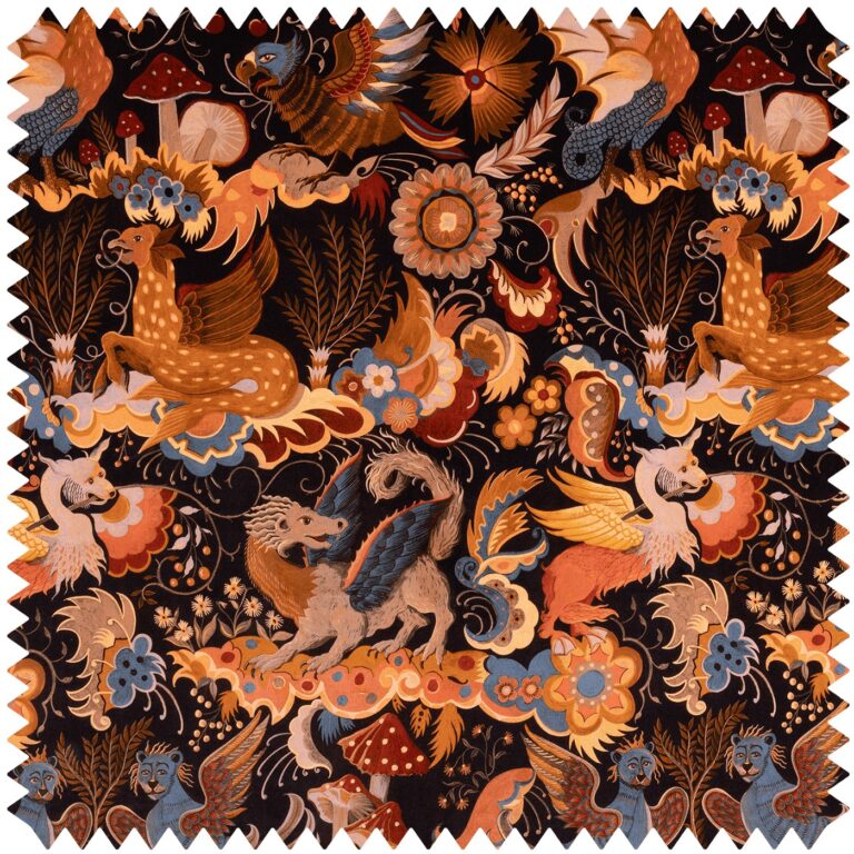 Ткань House of Hackney — Phantasia Velvet — Selenite Orange