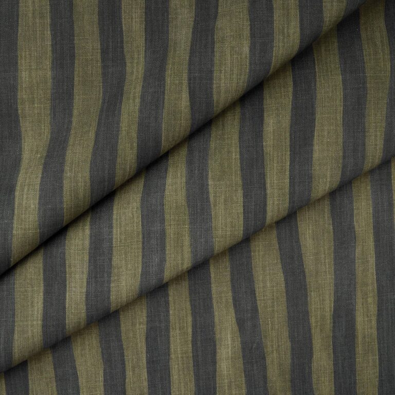Ткань House of Hackney — Artist’s Stripe Cotton Linen — Laurustine & Galaxias