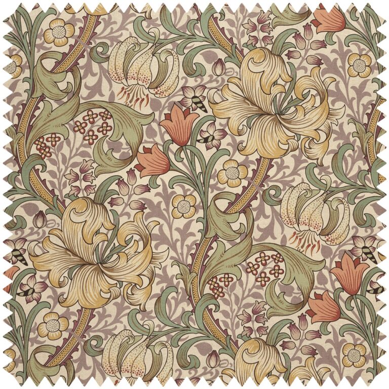Ткань House of Hackney — Golden Lily Cotton Linen — Cirrus