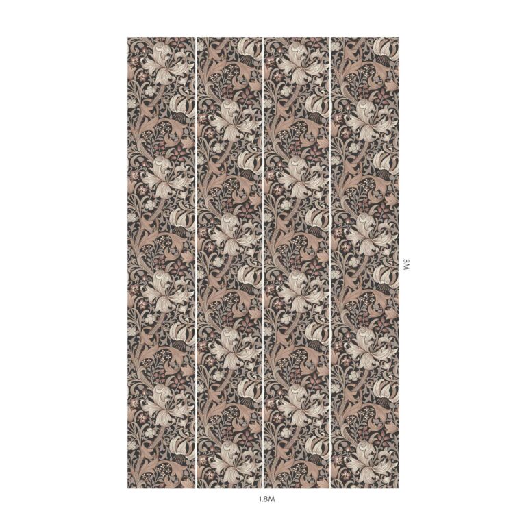 Обои House of Hackney — Golden Lily — Black
