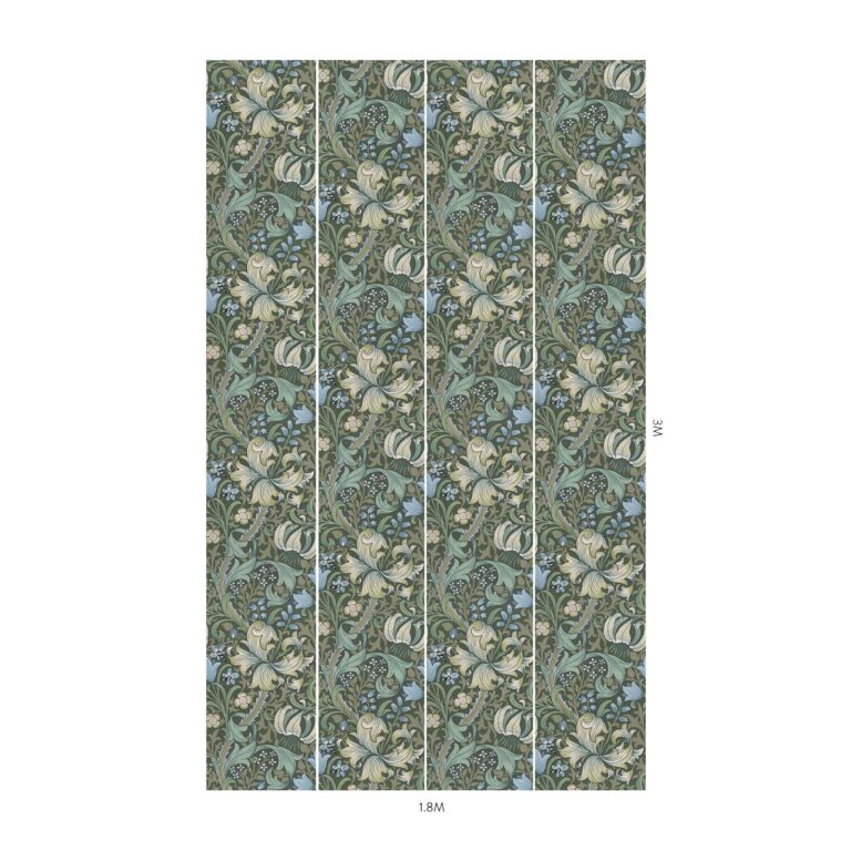 Обои House of Hackney — Golden Lily — Verde