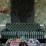 Ткань House of Hackney — Camelot Stripe Jacquard — Verdigris and Noir