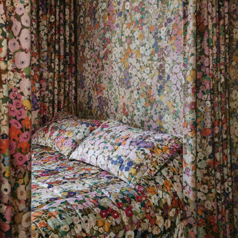 Ткань House of Hackney — Hollyhocks Cotton Linen — Spring