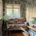 Ткань House of Hackney — Hollyhocks Cotton Linen — Spring