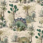 Обои House of Hackney — Dinosauria — Ecru