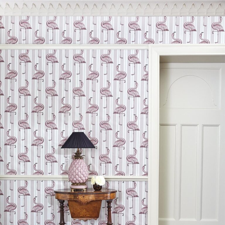 Обои House of Hackney — Flamboyance — Off White & Macaroon Pink