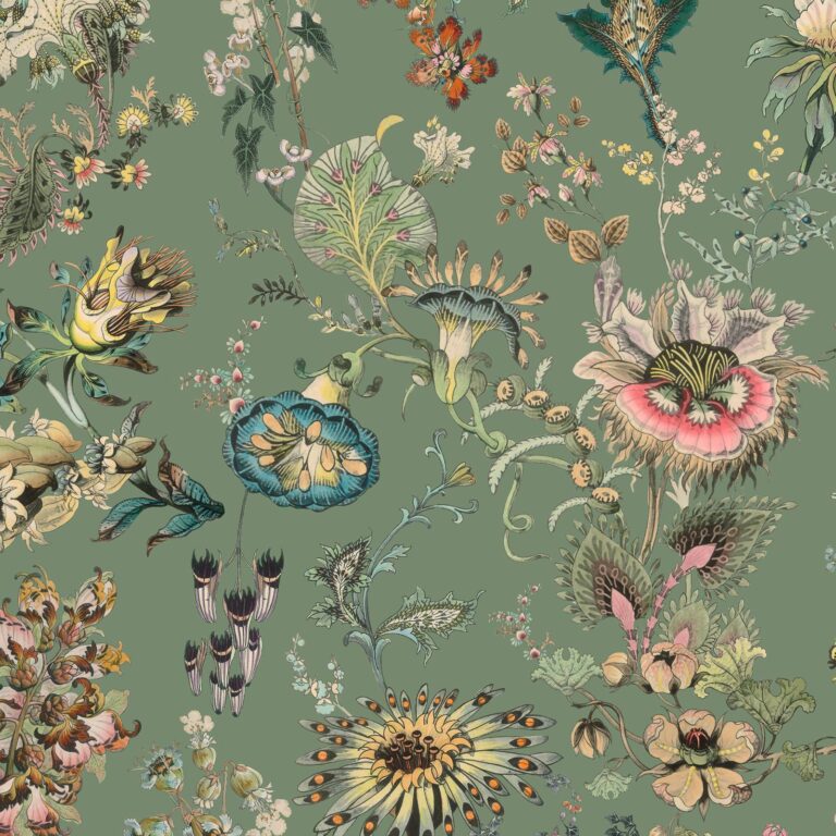 Обои House of Hackney — Flora Fantasia — Verdigris